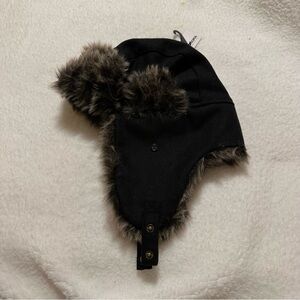 Black Trapper Hat